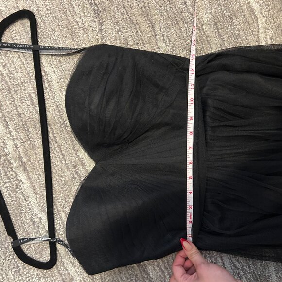 Jenny Yoo Annabelle Convertible Tulle Dress Black - Picture 4 of 8